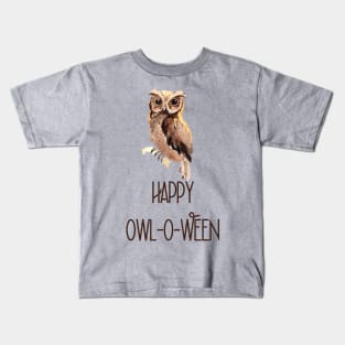 Happy Owl-O-Ween Kids T-Shirt